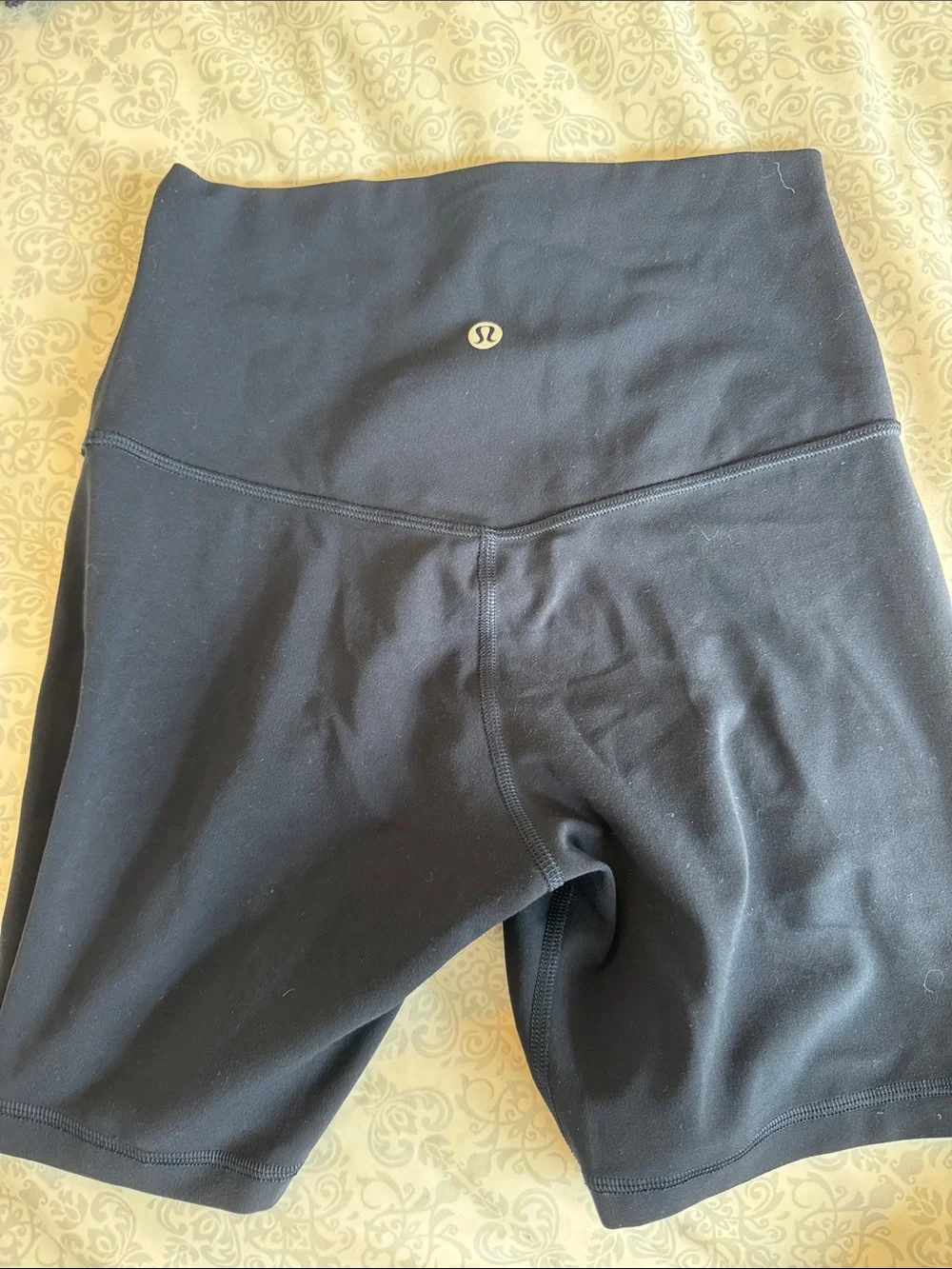Lululemon Navy High-Rise Bike Shorts